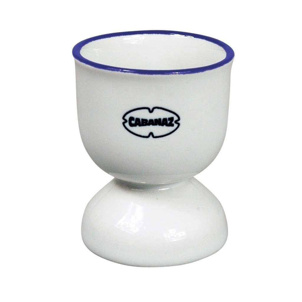 Capventure Eierbecher Auswahl Farbe - Cabanaz Eierbecher im Retro Vintage-Stil Egg Cup weiß