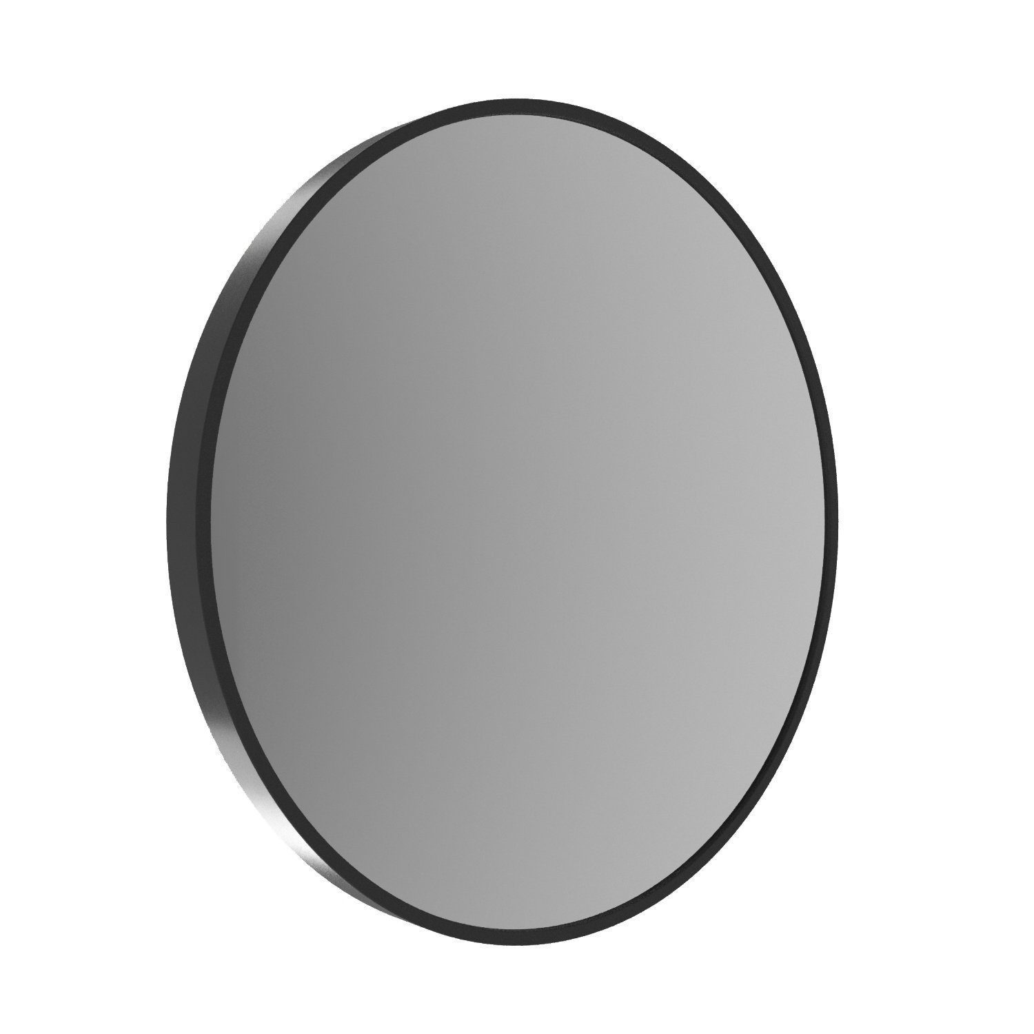 AQUALAVOS Wandspiegel Rund Spiegel 60cm Schminkspiegel Dekorative Wandspiegel für Badezimmer, 4 mm Kristallglas hochwertigem Aluminium für Badezimmer Ankleideraum
