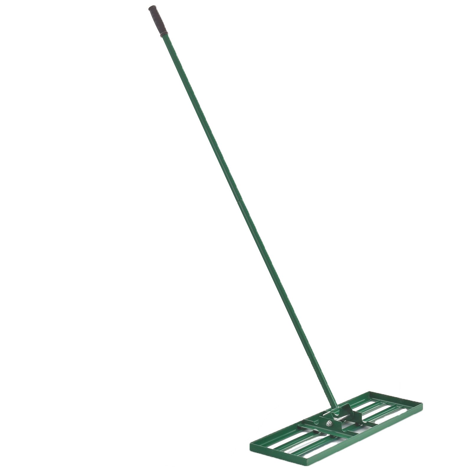 KOMFOTTEU Rasenrechen Metall, mit 170cm Griff, 75 x 25 cm