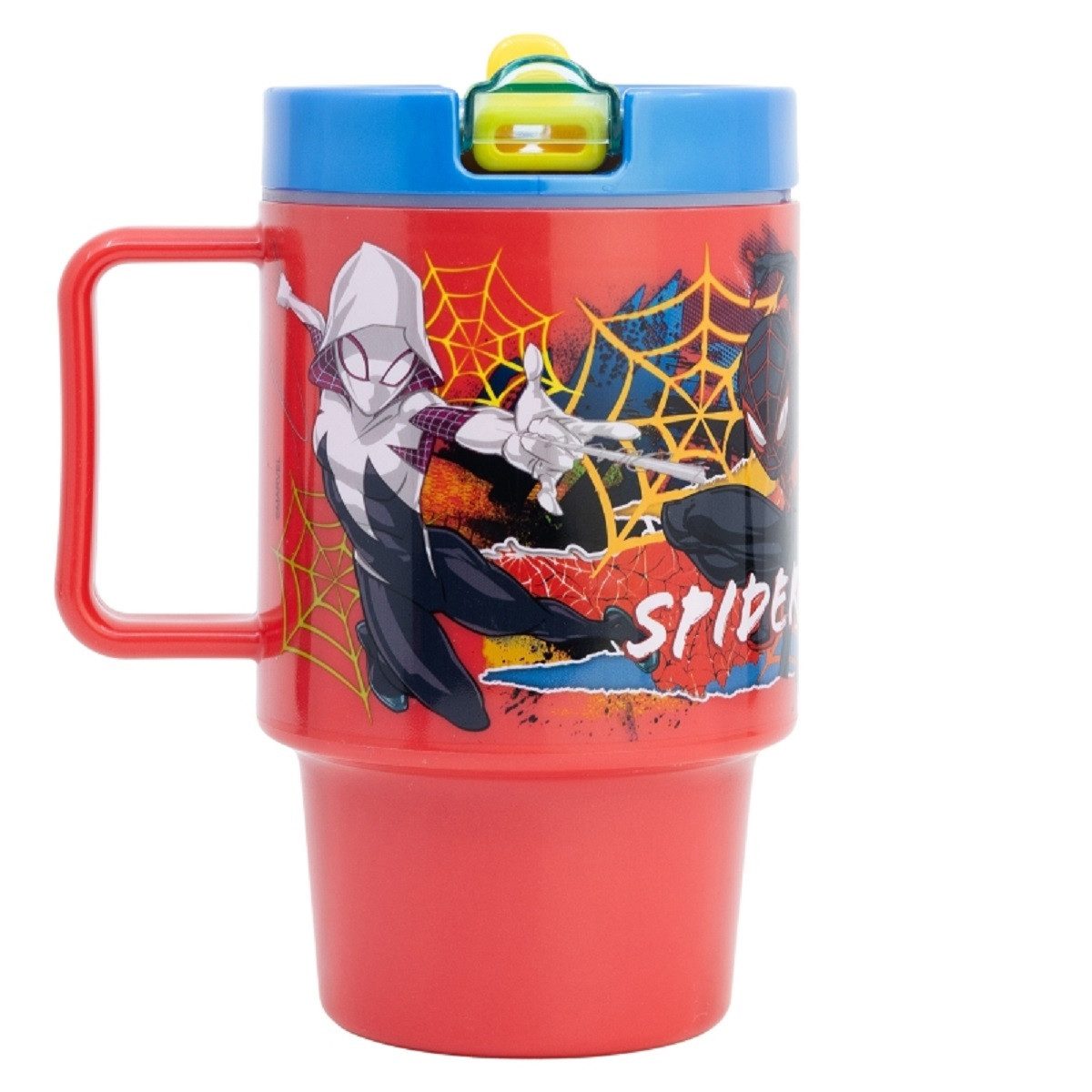 Storline Trinkflasche Spiderman Mikrowellengeeigneter Kunststoffbecher 530  ml Schraubdeckel