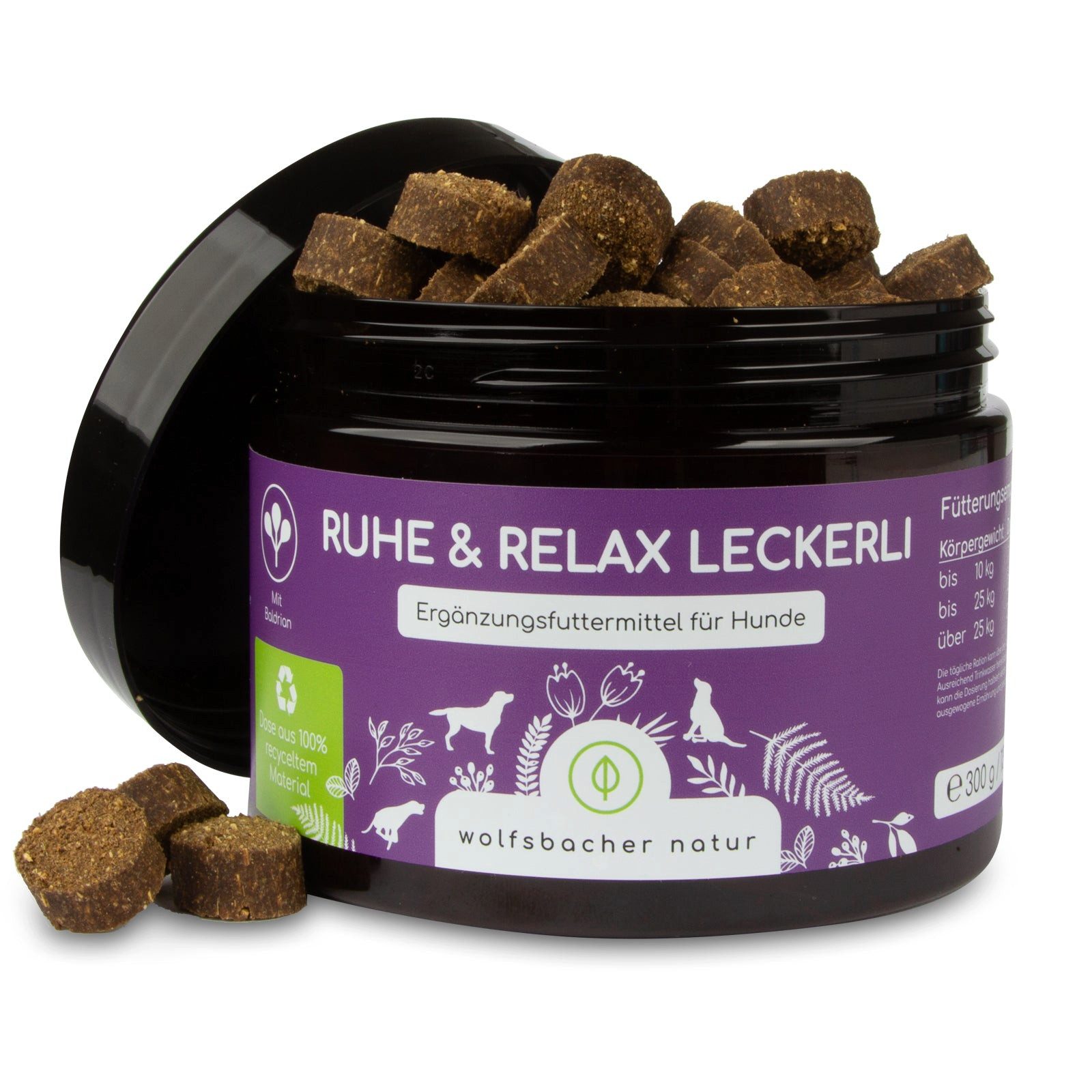 Wolfsbacher Natur Ruhe & Relax Leckerli - Snack mit Funktion für Hunde, für: Hund