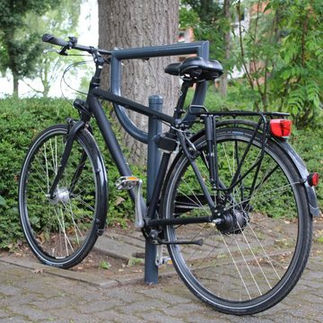 TRUTZHOLM Fahrradständer Fahrradanlehnbügel 118x56cm aus Stahl zum Einbetonieren Anthrazit