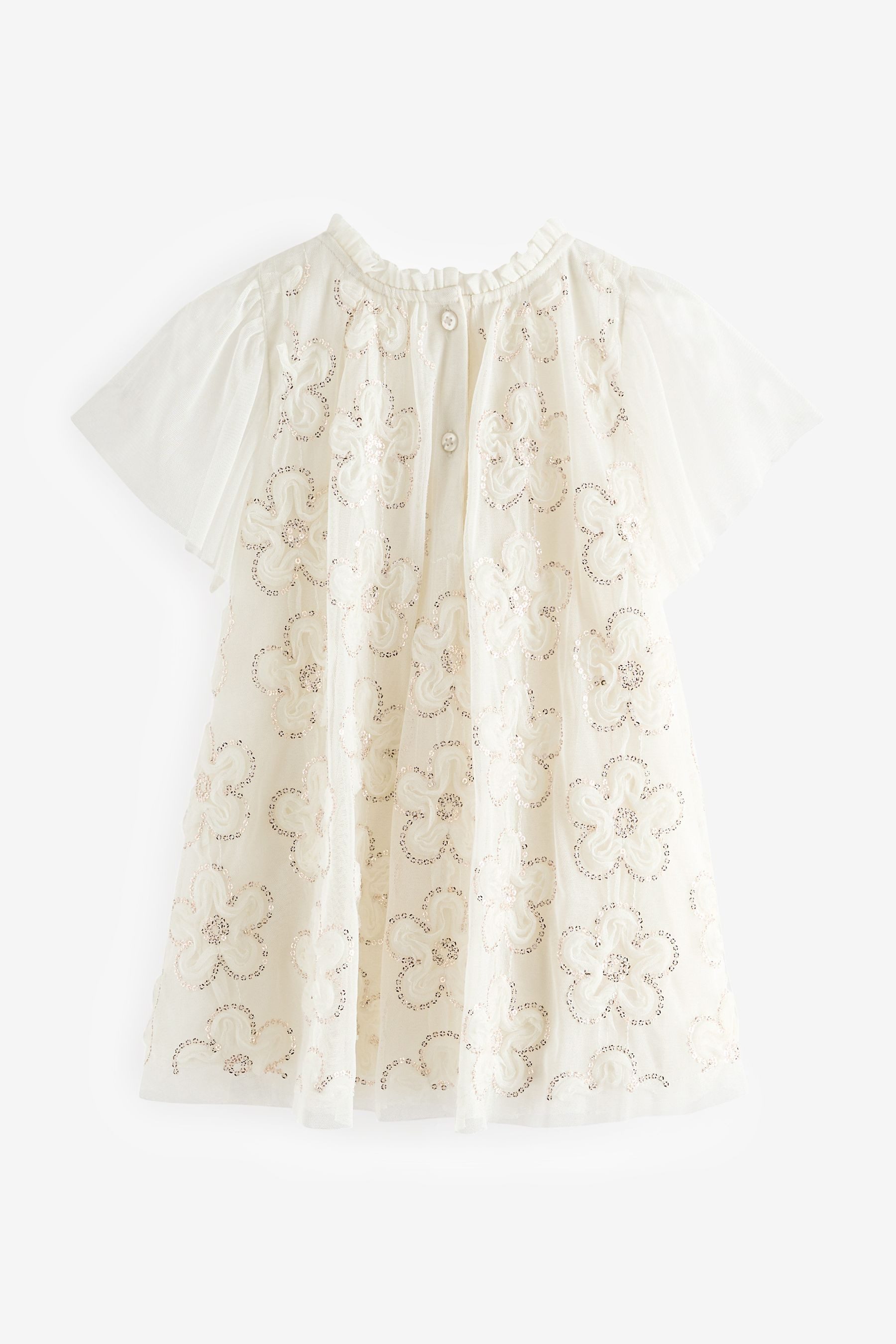 Next Druckkleid Geblümtes Mesh-Kleid (1-tlg) günstig online kaufen