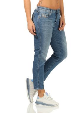 Diesel Röhrenjeans Diesel Damen Jeans Babhila 084PR 5- Pocket Style, Regular Waist, Passform: Slim-Skinny, Stonewashed