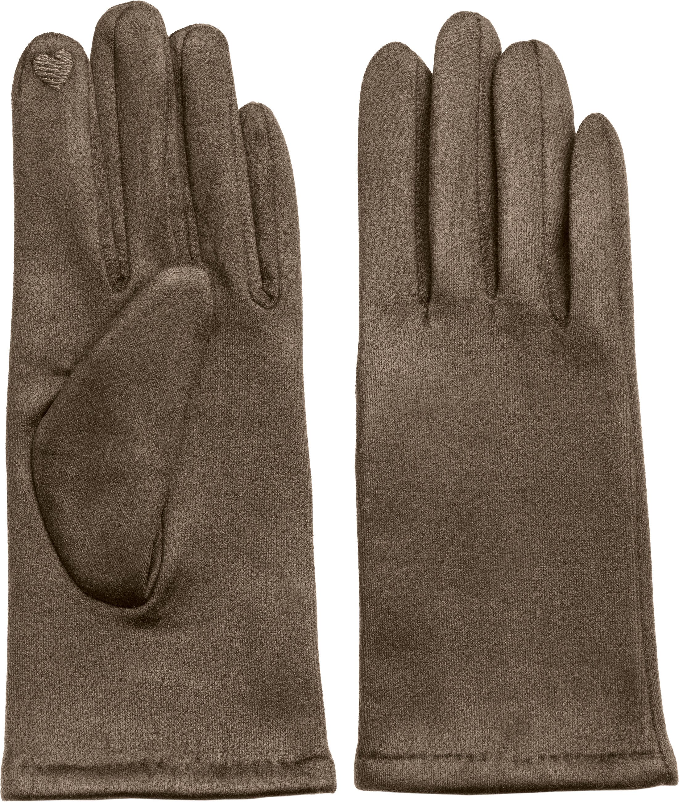 Caspar Strickhandschuhe GLV013 klassisch elegante uni Damen Winter Handschuhe