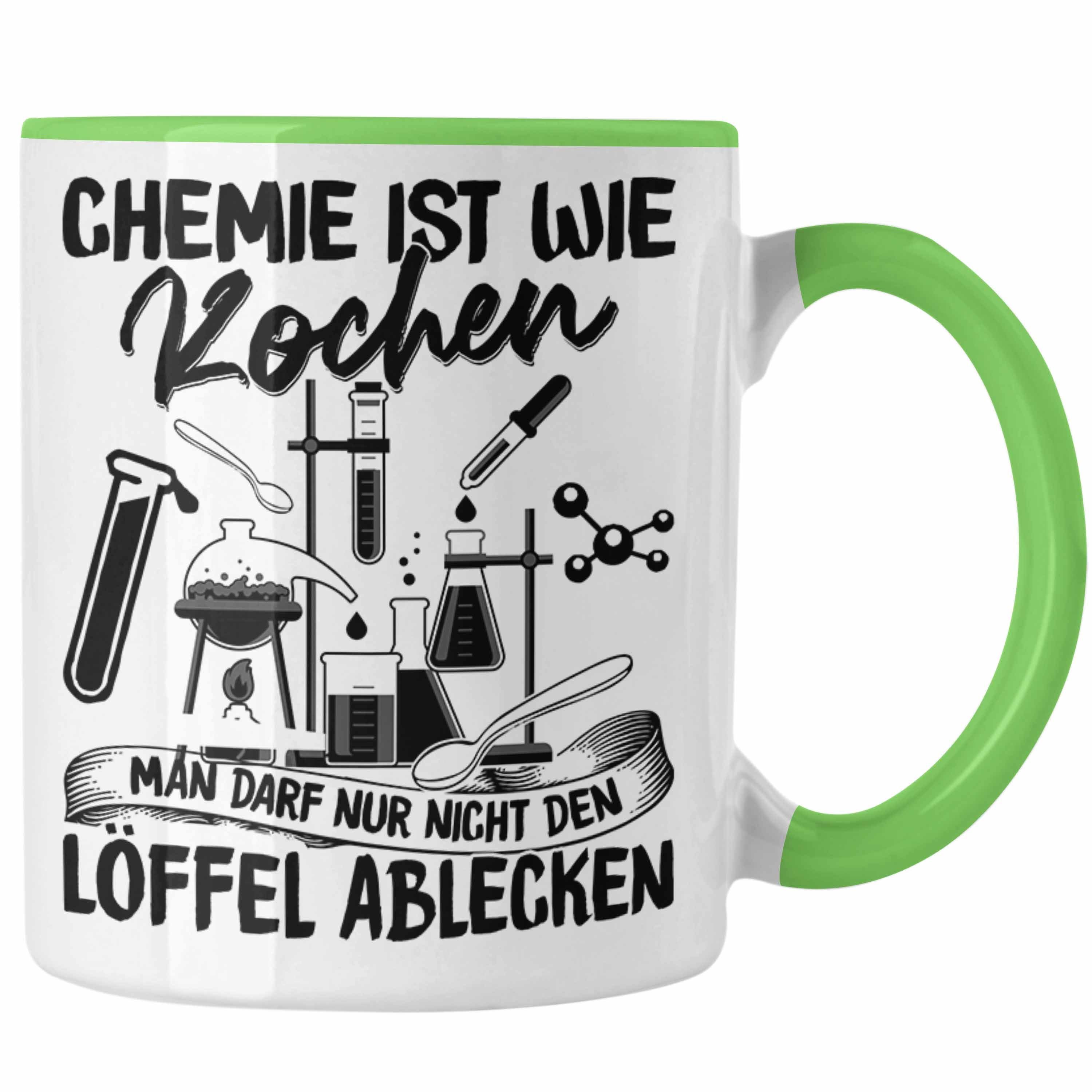 Grün Tasse Kochen Geschenk Tasse Wie Chemie Lustiger Chemiker Ist Student Trendation Spr für