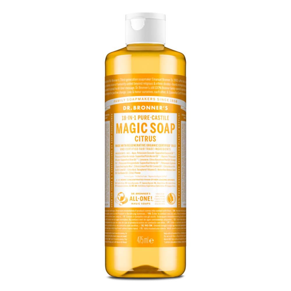 Dr. Bronners Flüssigseife Zitrus - 18in1 Magic Soap Naturseife 475ml