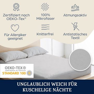 Bettlaken Soft Wonder-Edition, sleepwise, Mikrofaser, Gummizug: rundum, (1 Stück), Bettlaken mit Gummizug