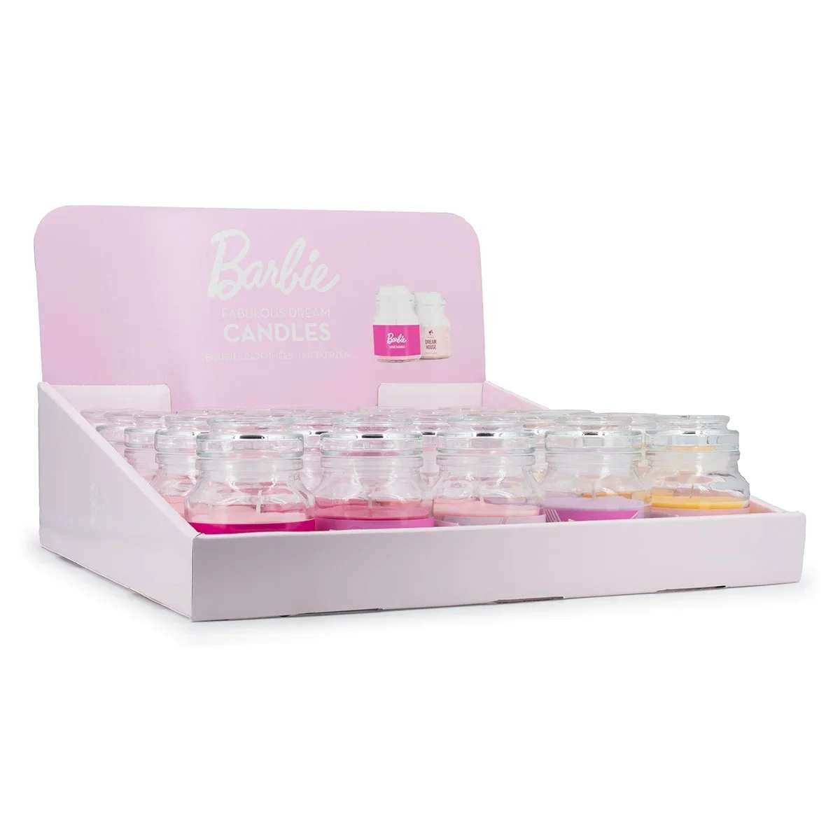 Barbie Duftkerze Barbie Thekendisplay Duftkerzen 25 x 110g
