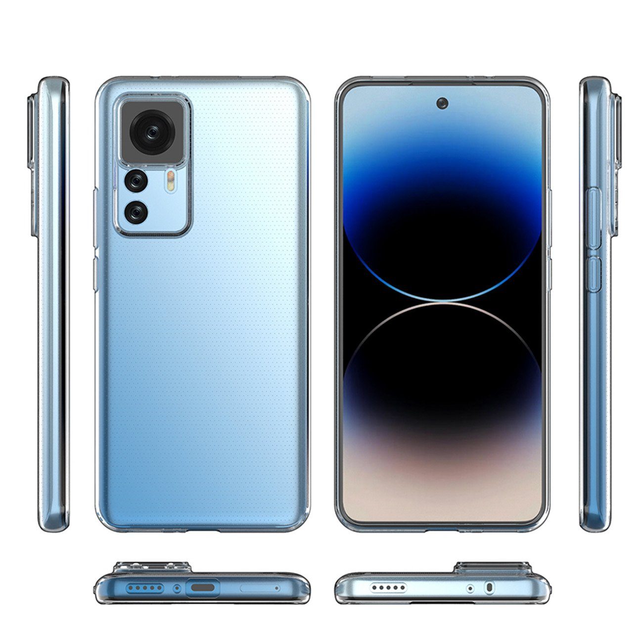 cofi1453 Bumper Ultra Clear 0,5 mm Hülle für Xiaomi 12T Pro / Xiaomi 12T transparent