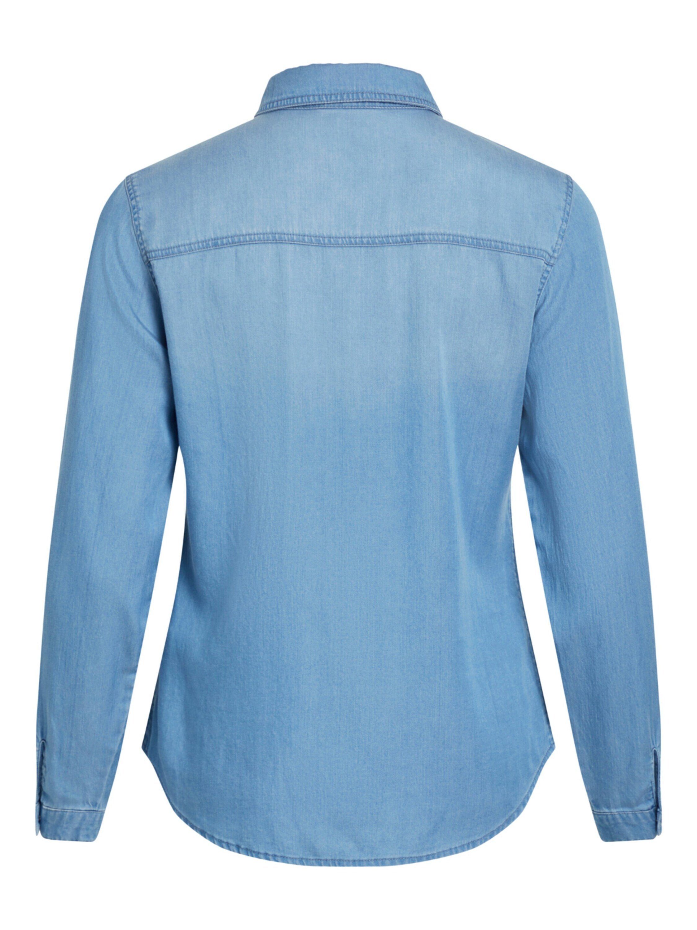Vila Jeansbluse Bista (1-tlg) Drapiert/gerafft günstig online kaufen