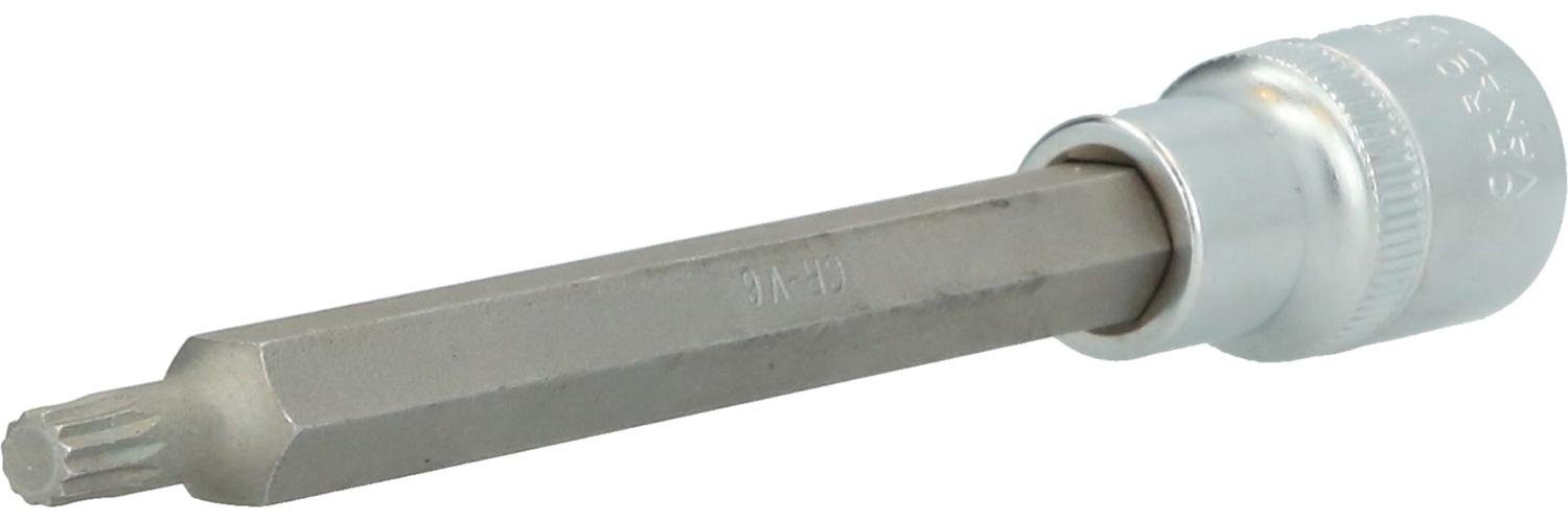 Bohrer- und Bitset 1/2" Vielzahn-Bit-Stecknuss, 140 mm lang, M6