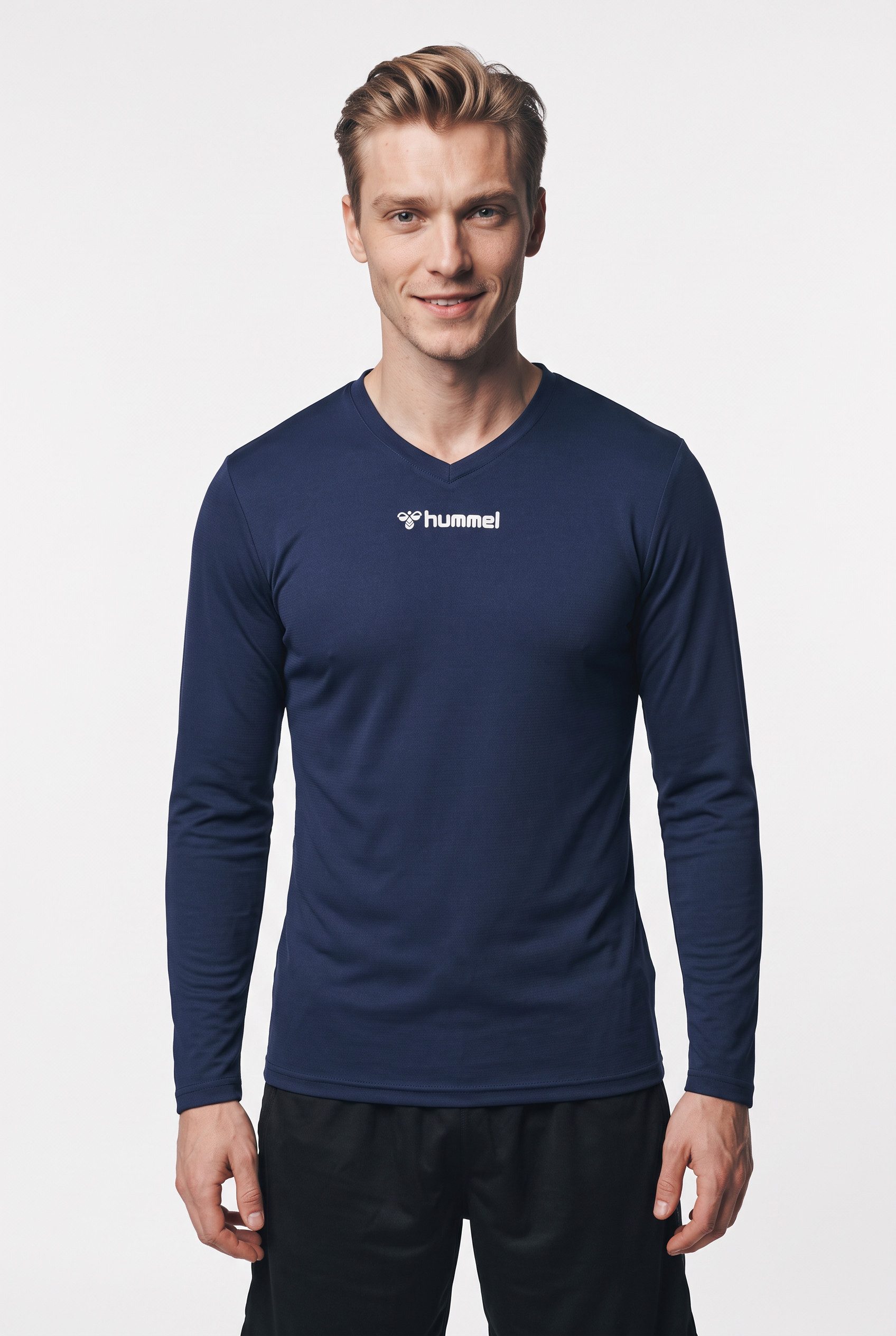 hummel Trainingsshirt HMLBL ESSENTIAL TEE L/S reguläre Passform, langärmlig, atmungsaktiv, schnell trocknend