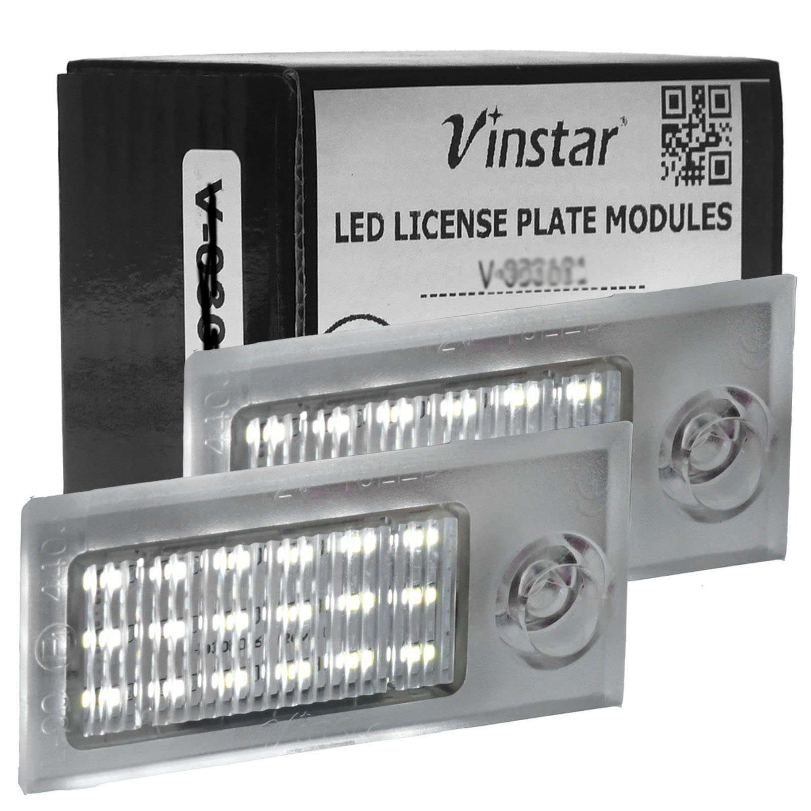 Vinstar KFZ-Ersatzleuchte LED Kennzeichenbeleuchtung E-geprüft für AUDI, kompatibel mit: AUDI A6 S6 4B C5 1997-2004 NUR Limousine