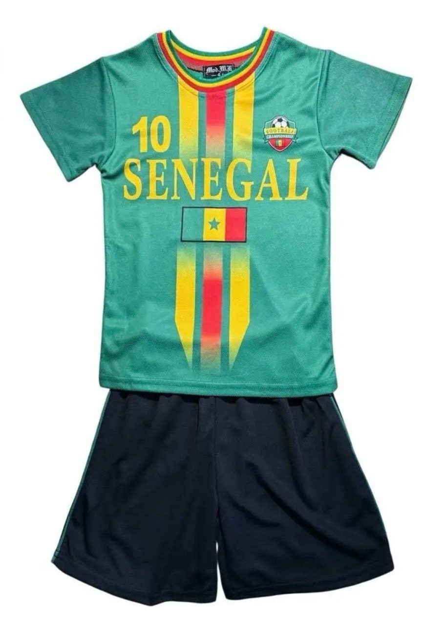 Fashion Boy Fußballtrikot Fussball Fan Set SENEGALTrikot + Shorts, JS297e (Set)