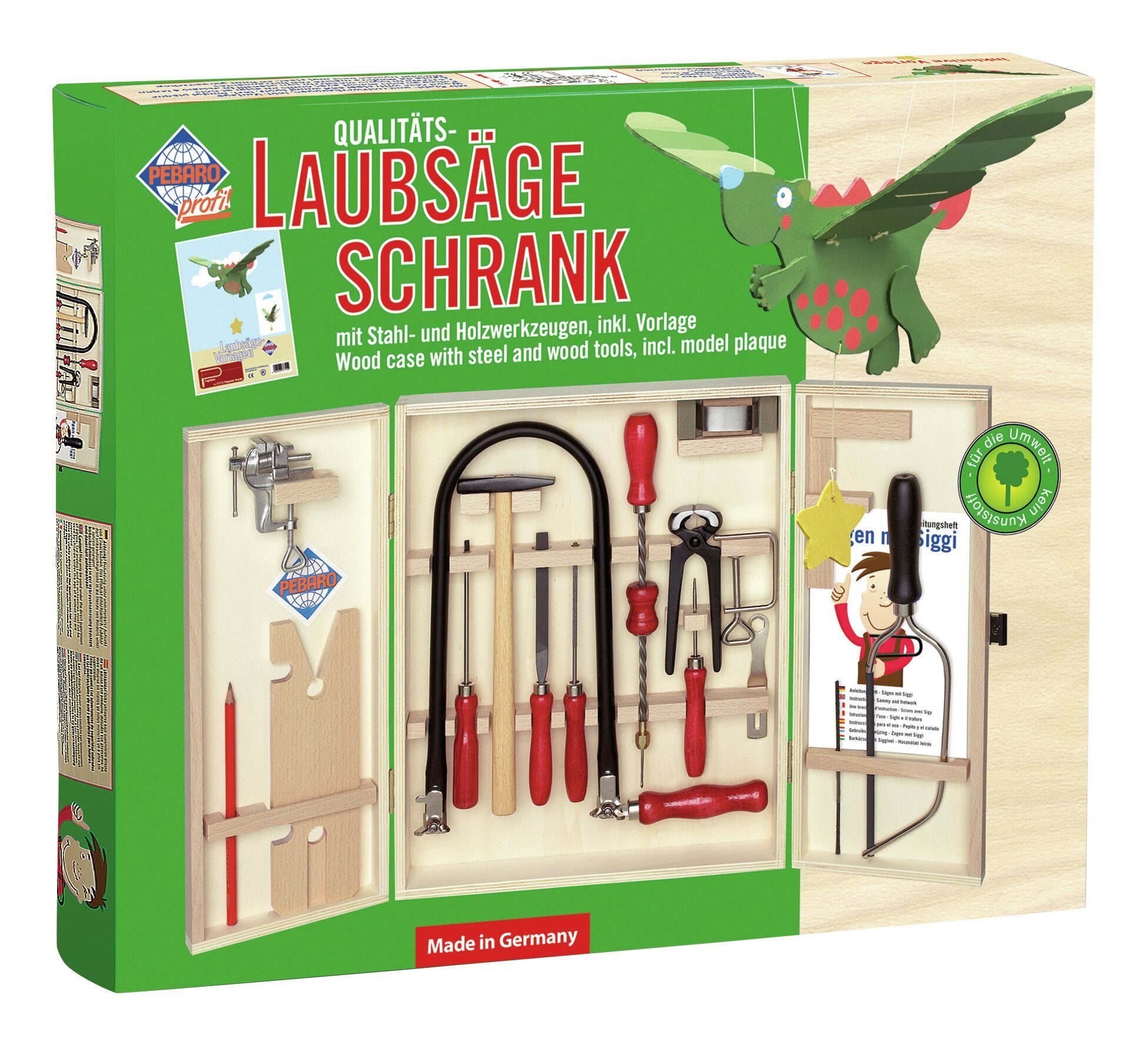 Pebaro Handsäge (19-St), Laubsägeschrank "Öko" Type 401S 19teilig günstig online kaufen