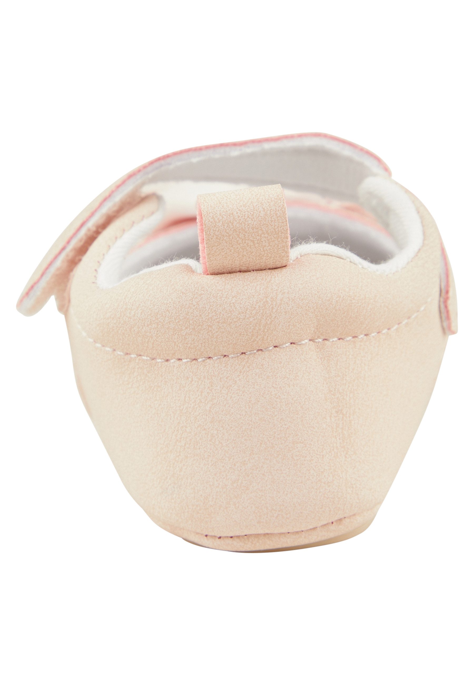 Sterntaler® Baby Ballerina Schleife Krabbelschuh (1-tlg) Baby Ballerina aus Kunstleder mit Schleife, Klett & Herzchensohle
