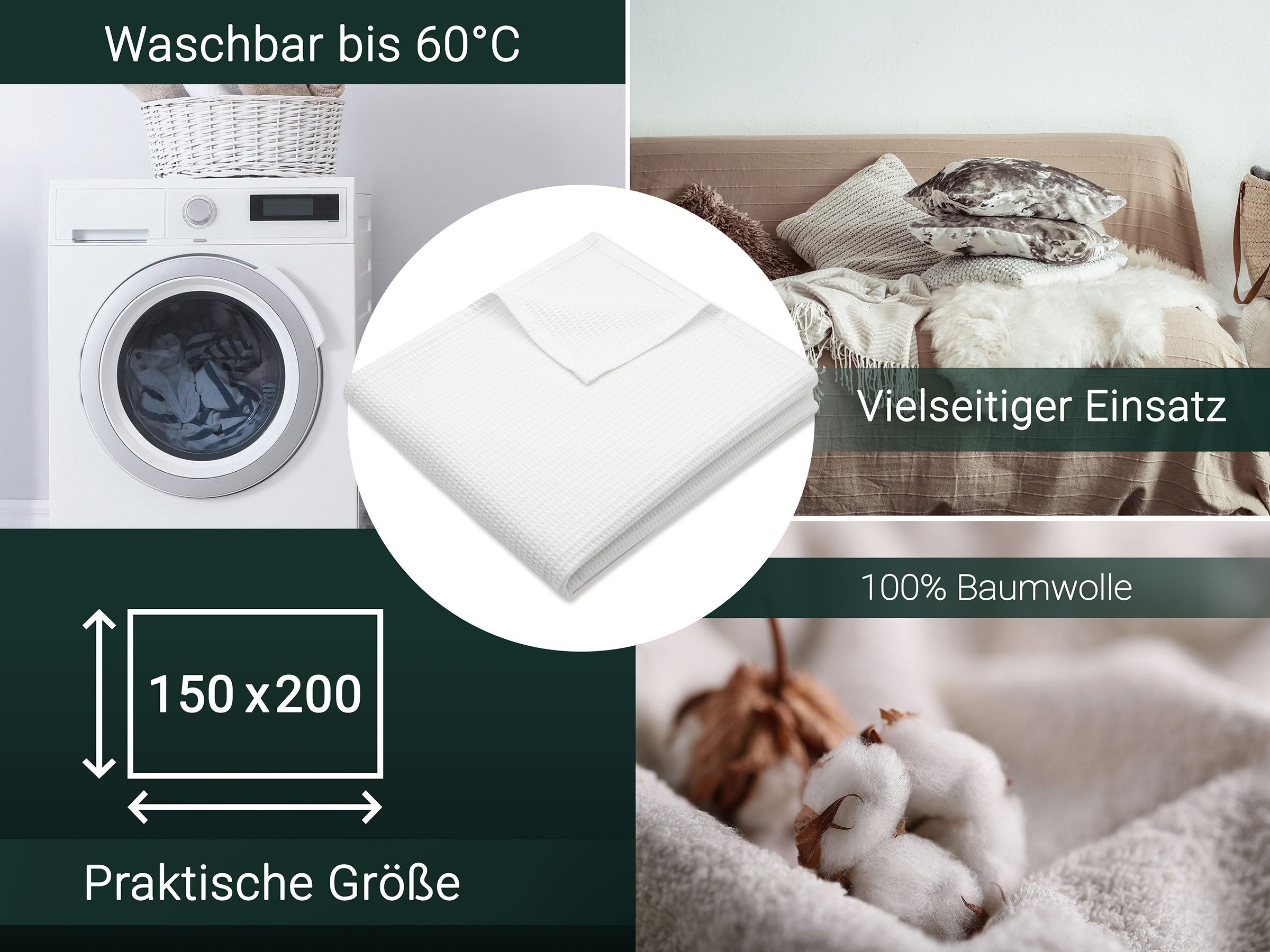 Wohndecke, ZOLLNER, 150 x 200 cm, günstig online kaufen