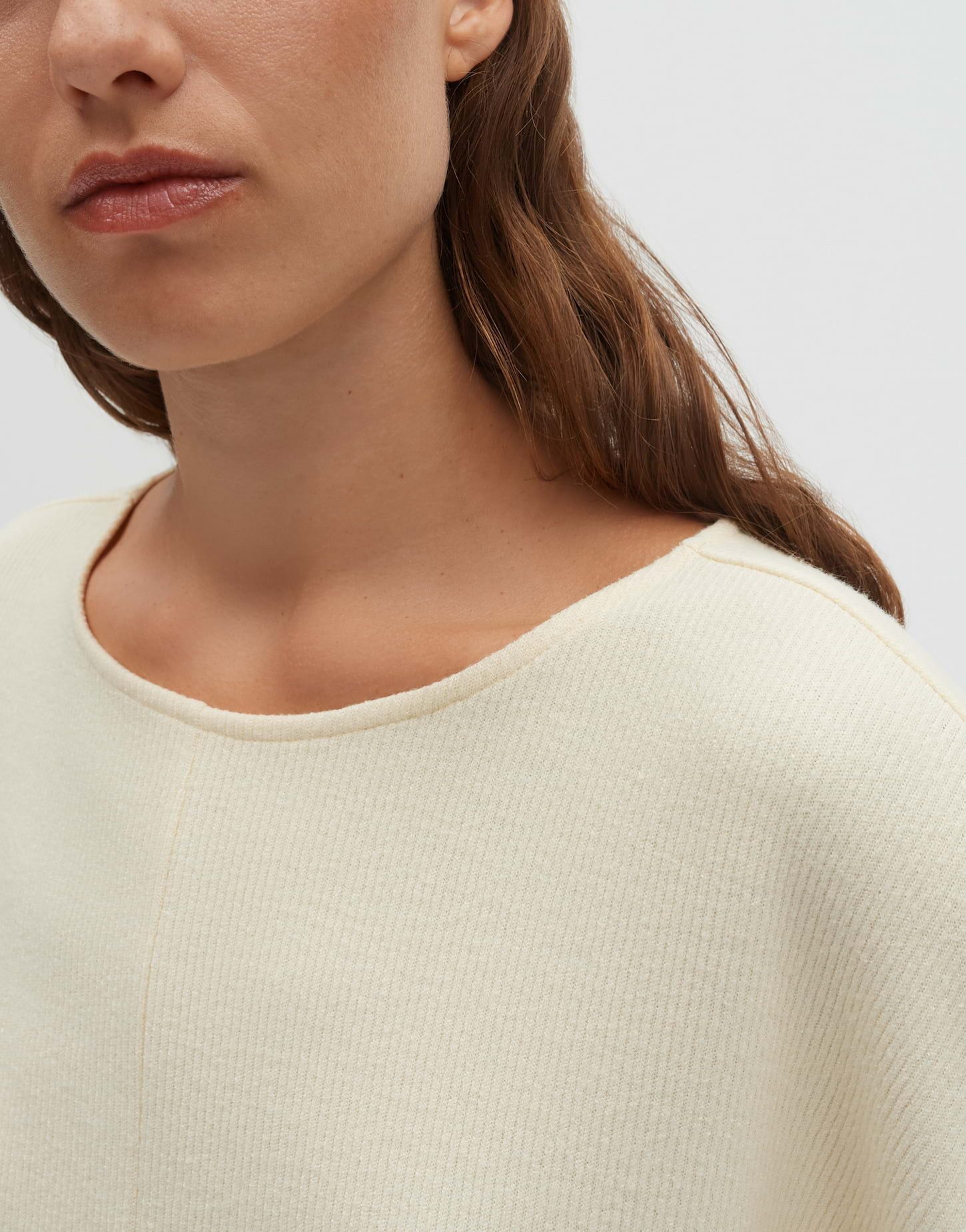 someday Sweatshirt UTIBBY TEXTURE Loose im Viskosemix weite Passform, schmal zulaufend, Rippstruktur, elastischer Stoff – Bild 4 von 5
