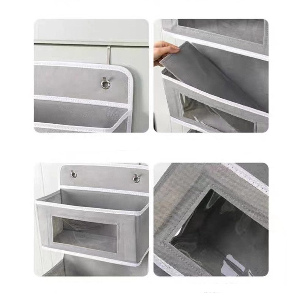 Cachito Hängeregal Hängeaufbewahrung Organizer mit 5 Netztaschen,Taschen Organizer, fur Schlafzimmer, Buro, mit 5 Fächern Klarem Fenstertür Aufbewahrung Türhäng – Bild 4 von 5