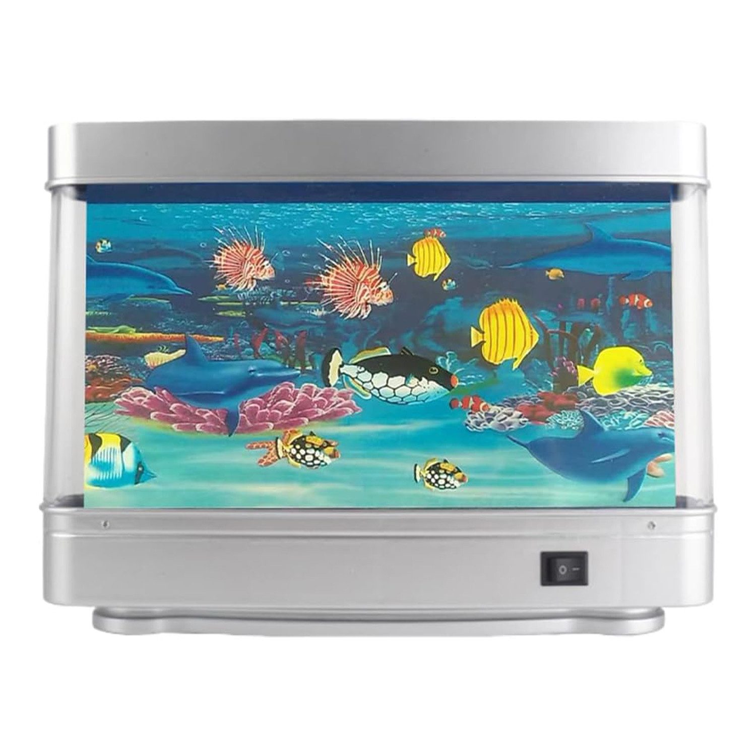 MODFU LED Nachtlicht Aquariumlampe Aussichtslampe Meereslandschaftlampe, Zierfisch-Simulation, LED fest integriert, Farbwechsel, Niedliche Raumdekoration für Zuhause Büro Kinderzimmer
