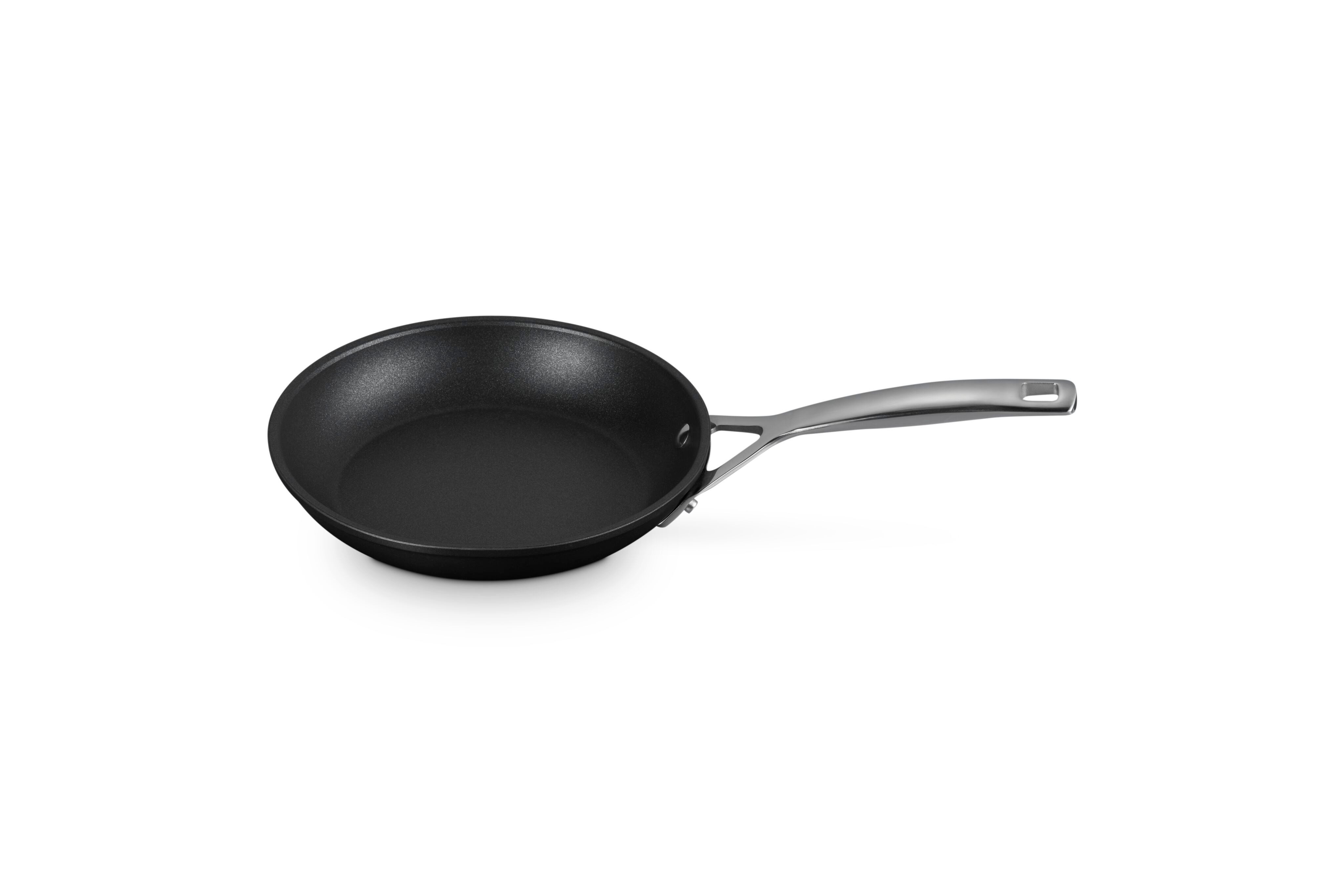 LE CREUSET Bratpfanne Aluminium-Antihaft flache Pfanne, Aluminium, Ø 20 cm, Anthrazit/Silber, 51112200010002