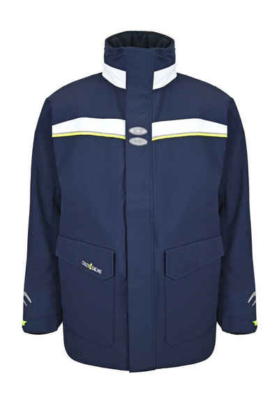 crazy4sailing Regenjacke Sydney atmungsaktive Segeljacke mit Neon-Kapuze