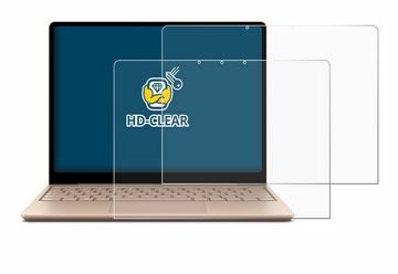 BROTECT Schutzfolie für Microsoft Surface Laptop Go 2 Business 12.4", Displayschutzfolie, 2 Stück, Folie klar