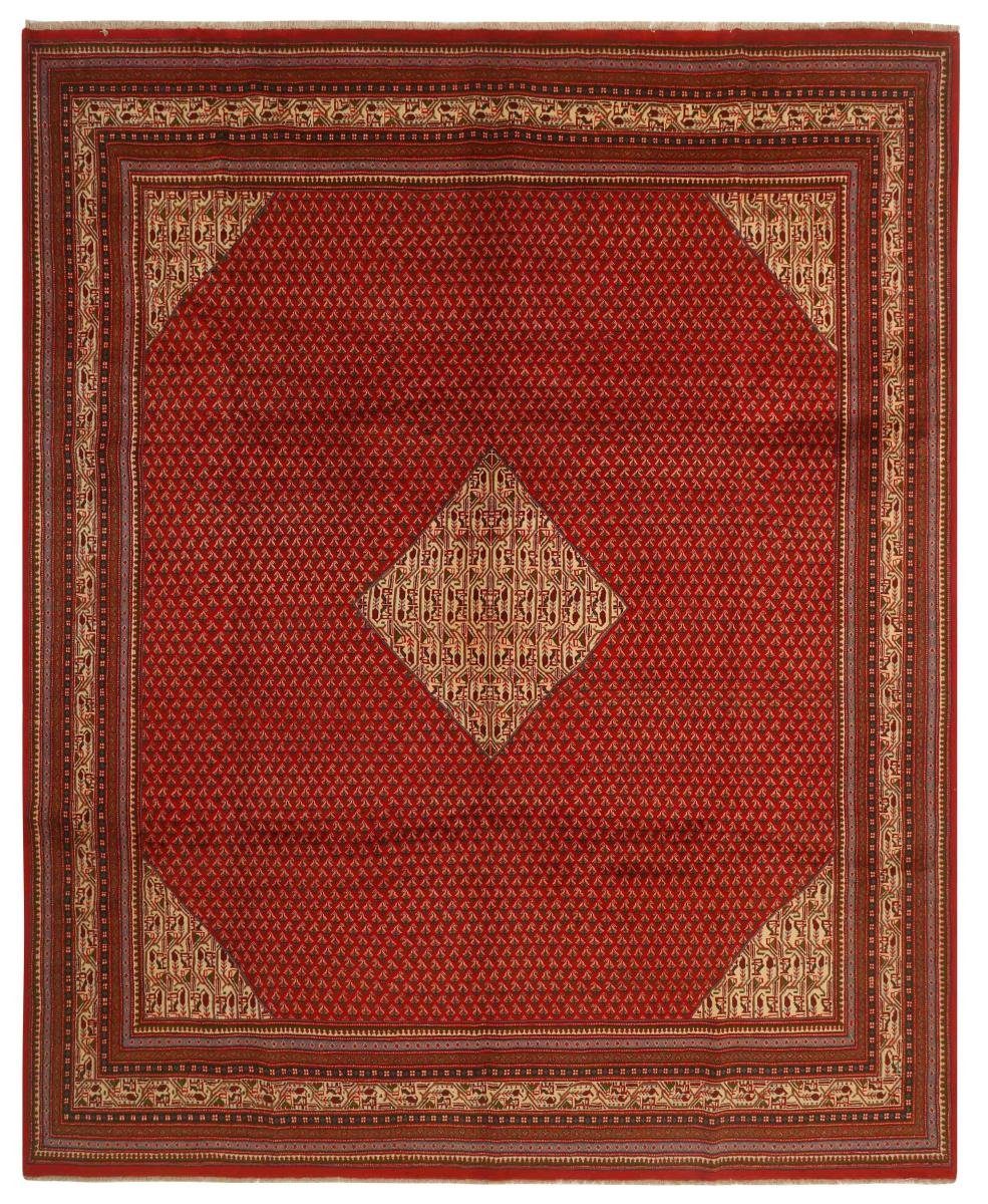 Orientteppich Sarough Mir Boteh 309x387 Handgeknüpfter Orientteppich, Nain Trading, rechteckig, Höhe: 12 mm