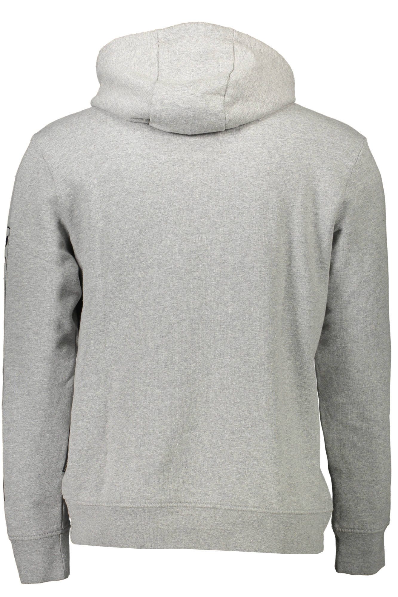 Napapijri Sweatshirt Herren Kapuzen-Sweatshirt in Grau aus Bio-Baumwolle