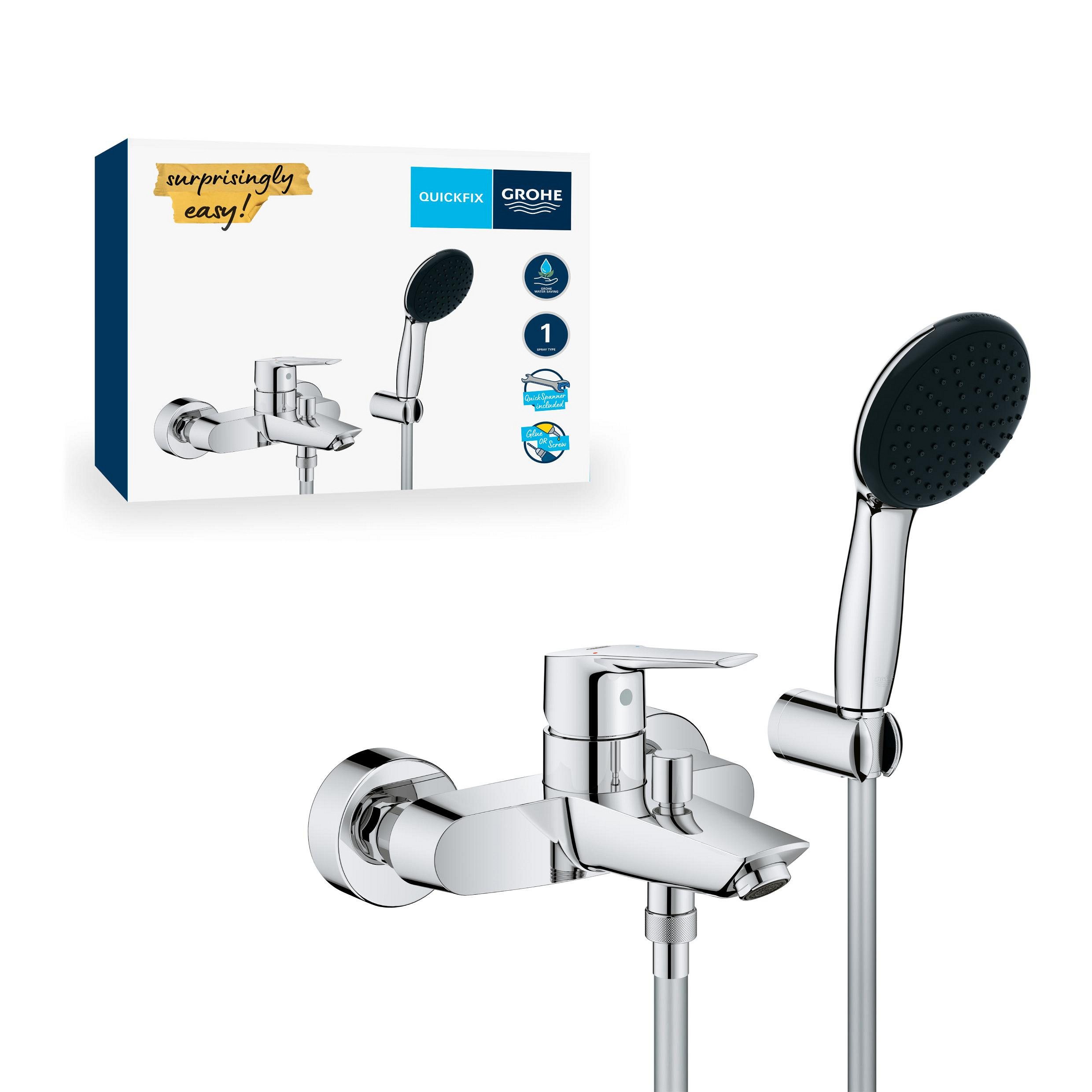 Grohe Duscharmatur Start Einhand Wannenbatterie, 1/2", chrom (25283002)