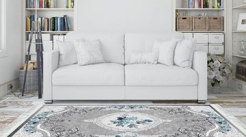 Teppich Romantik Läufer 6x Größen Flach Waschbar Antiallergiker, Jungengel Textilien, Höhe: 6 mm, Universell einsetzbar, Fußbodenheizungsgeeignet