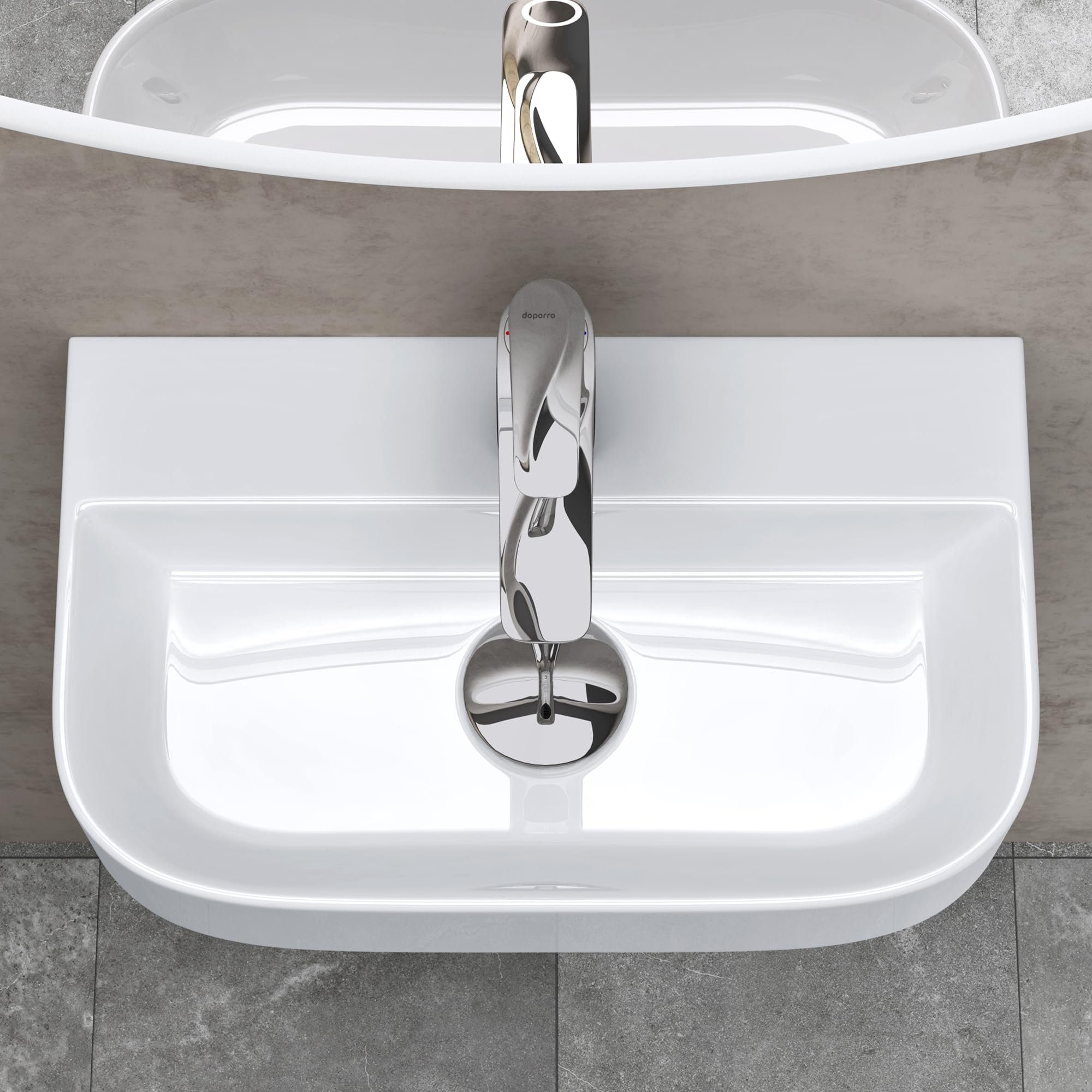 doporro Waschbecken Aufsatzwaschbecken Waschtisch Keramik Selbstreinigungseffekt Br003, Selbstreinigungseffekt
