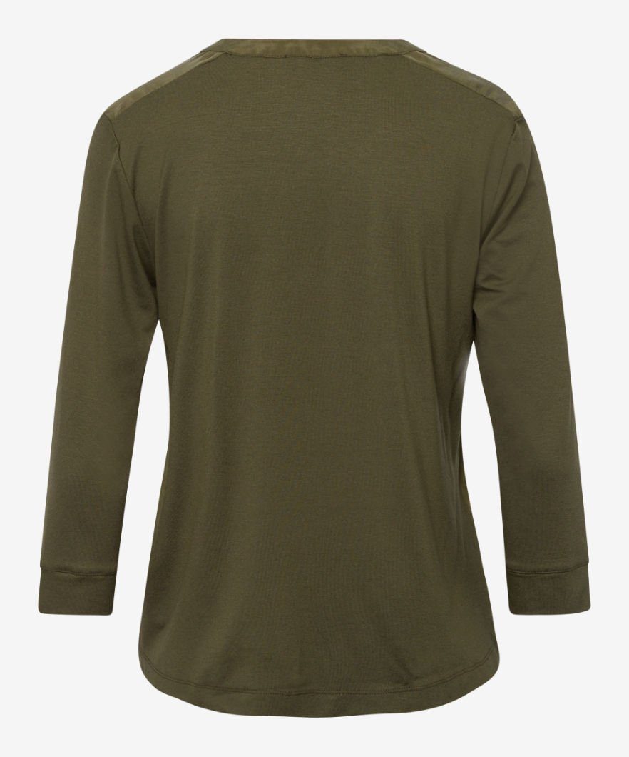 Style CLARISSA olivgrün Brax Sweatshirt