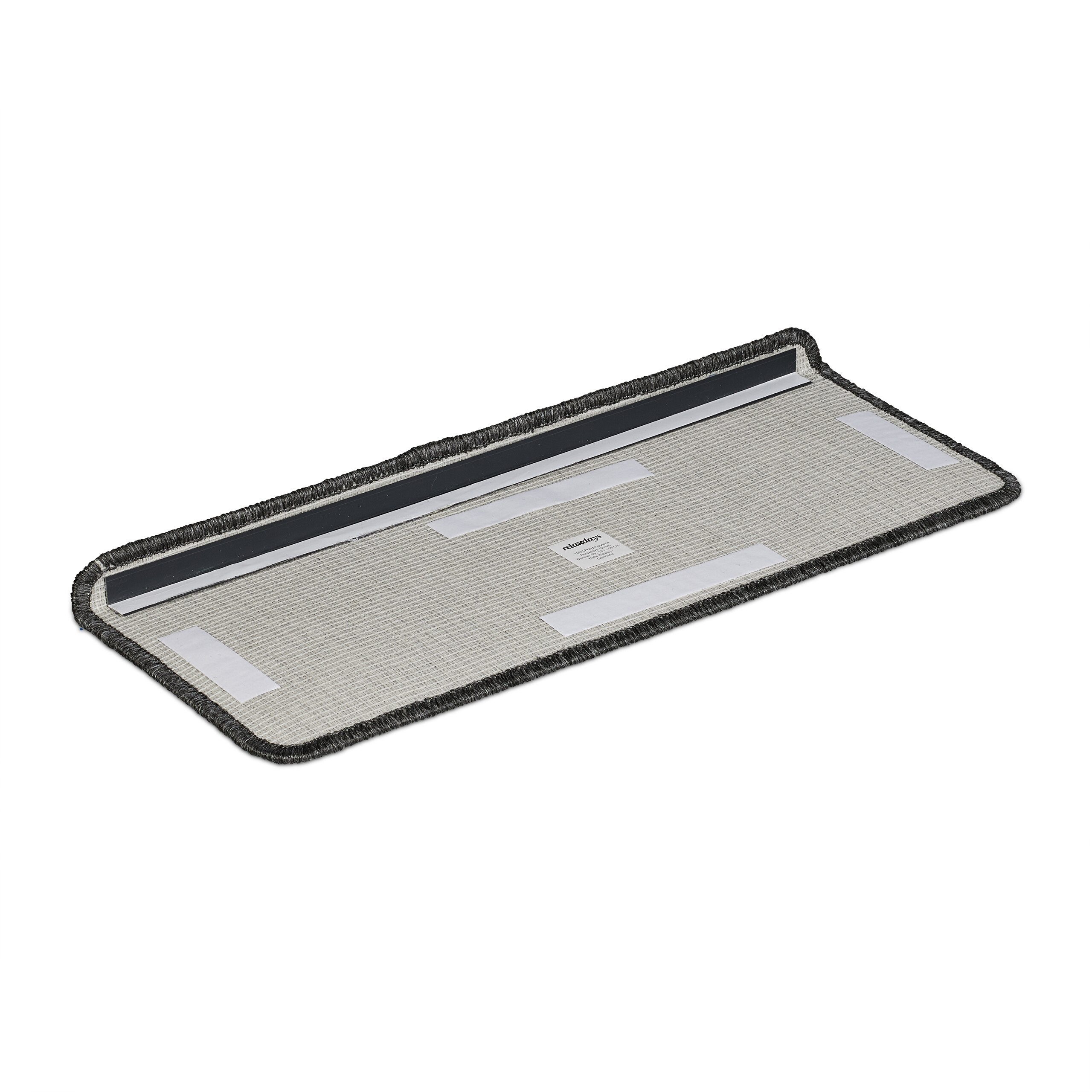 relaxdays Stufenmatte Rechteckige Stufenmatten im 15er Set, Rechteckig, Höhe: 40 mm, Dunkelgrau – Bild 5 von 5