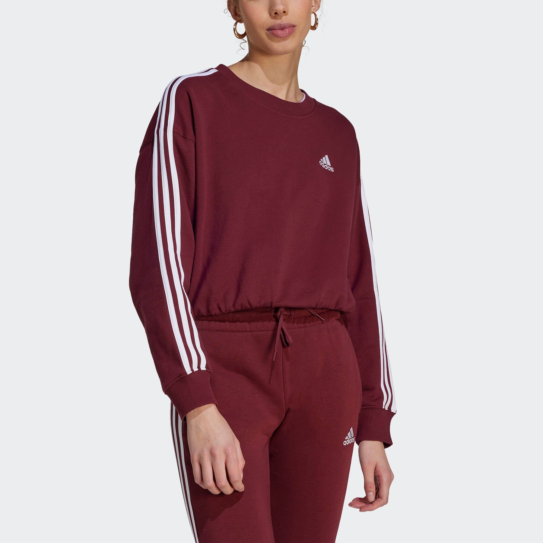 adidas Sportswear Sweatshirt ESSENTIALS 3-STREIFEN CROP