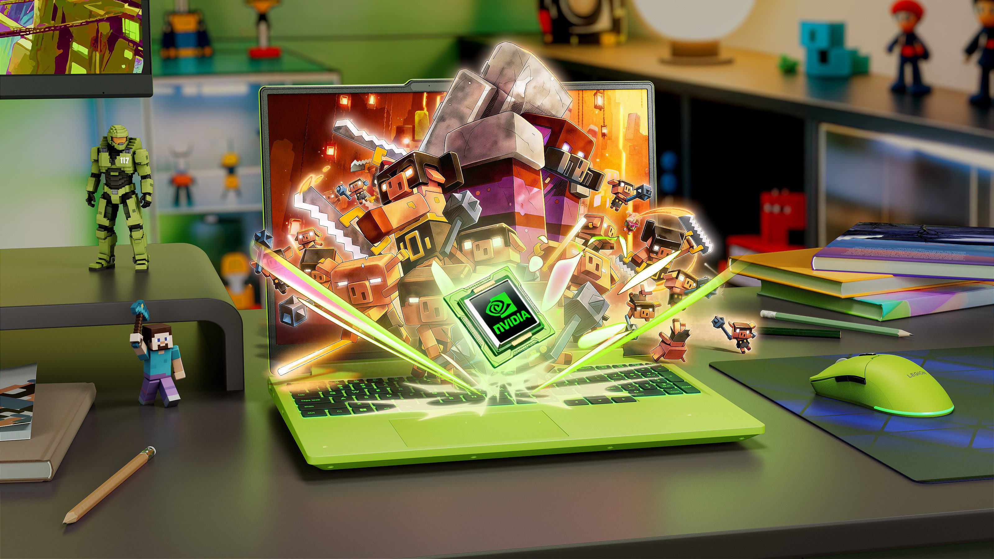 Lenovo LOQ 15AHP11 Limited Green Edition Gaming-Notebook (38,86 cm/15,3 Zoll, AMD Ryzen 7 250, GeForce RTX 5060, 16 GB, 512 GB SSD)