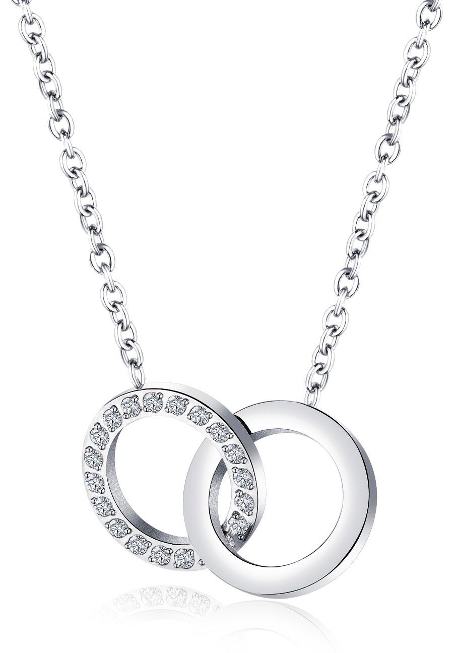 Firetti Kette mit Anhänger Schmuck Geschenk Unity, mit Zirkonia (synth)