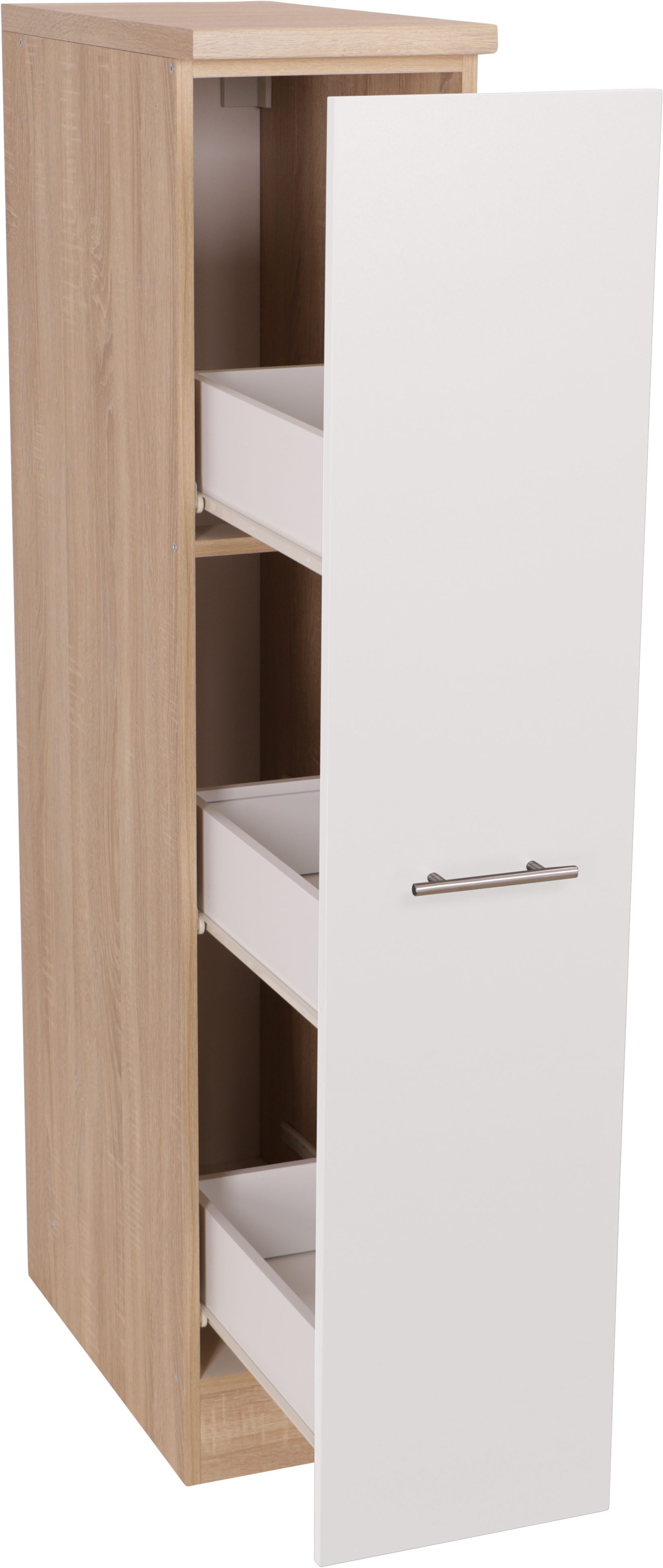 RESPEKTA Apothekerschrank Merle Breite 30 cm, Metallstangengriffe, Höhe 144,8 cm
