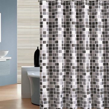 RefinedFlare Duschvorhang Mosaikverdickter wasserdichter und schimmelresistenter Duschvorhang (1-tlg)