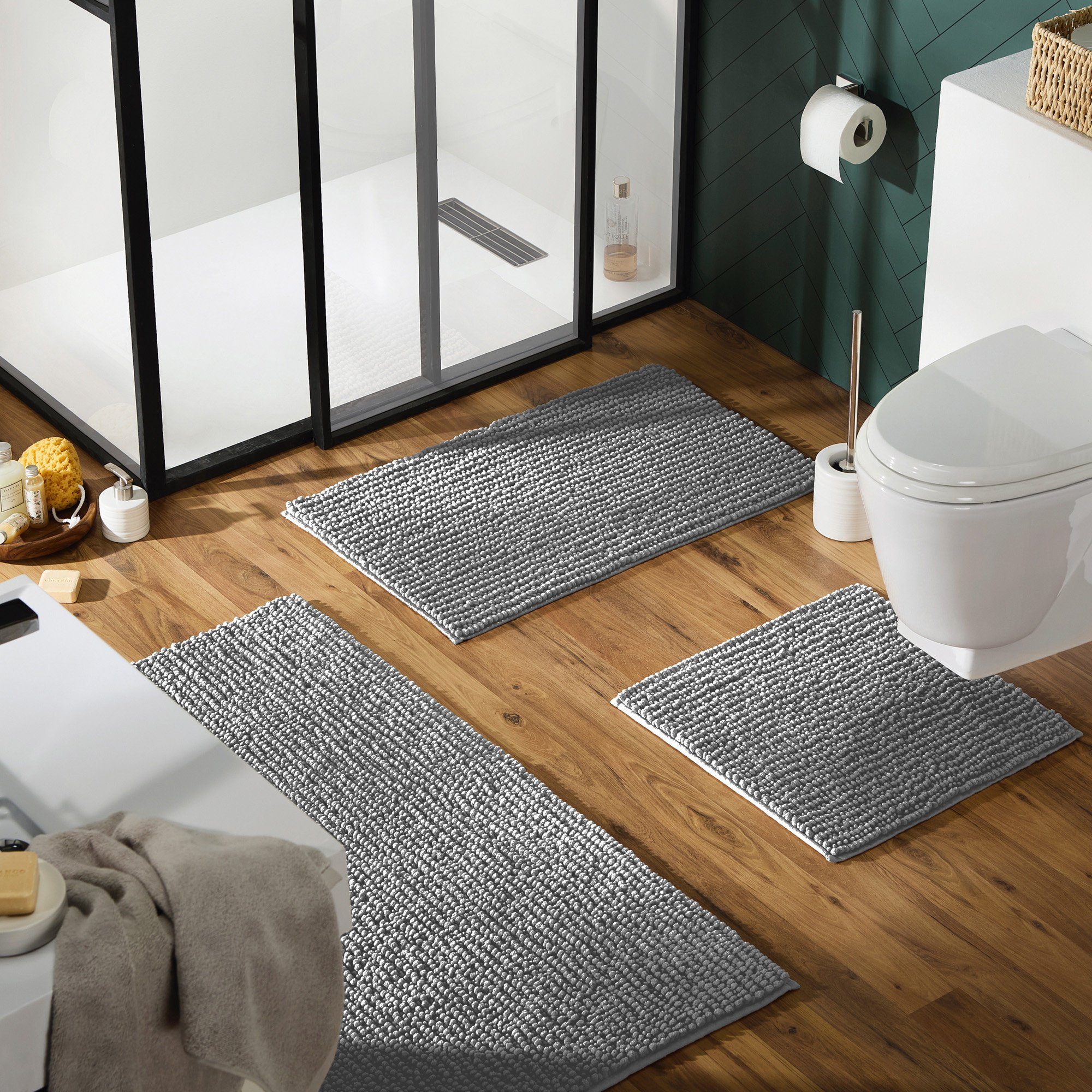 REDBEST Badematte Badematte "Arlington", Höhe 20 mm, eckig, Uni günstig online kaufen