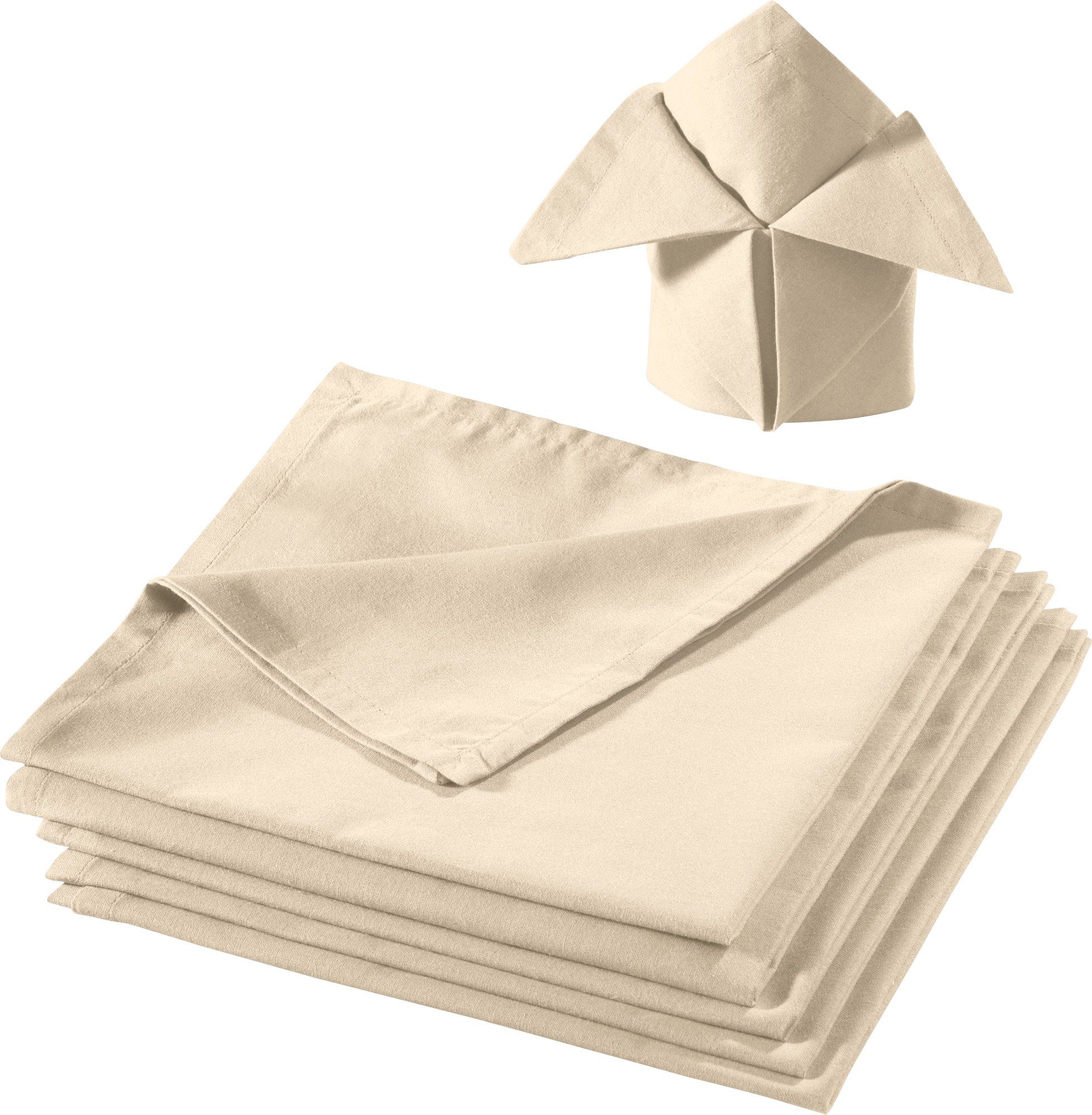 REDBEST Stoffserviette Serviette 6er-Pack "Seattle", Baumwolle Uni