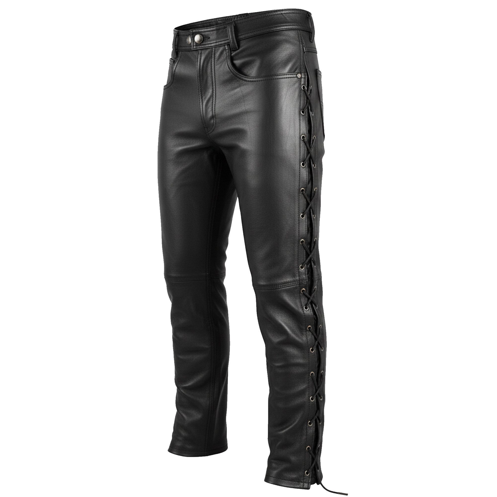 RadMasters Motorradhose GW860 Stylish Biker Lederjeans aus Büffelleder