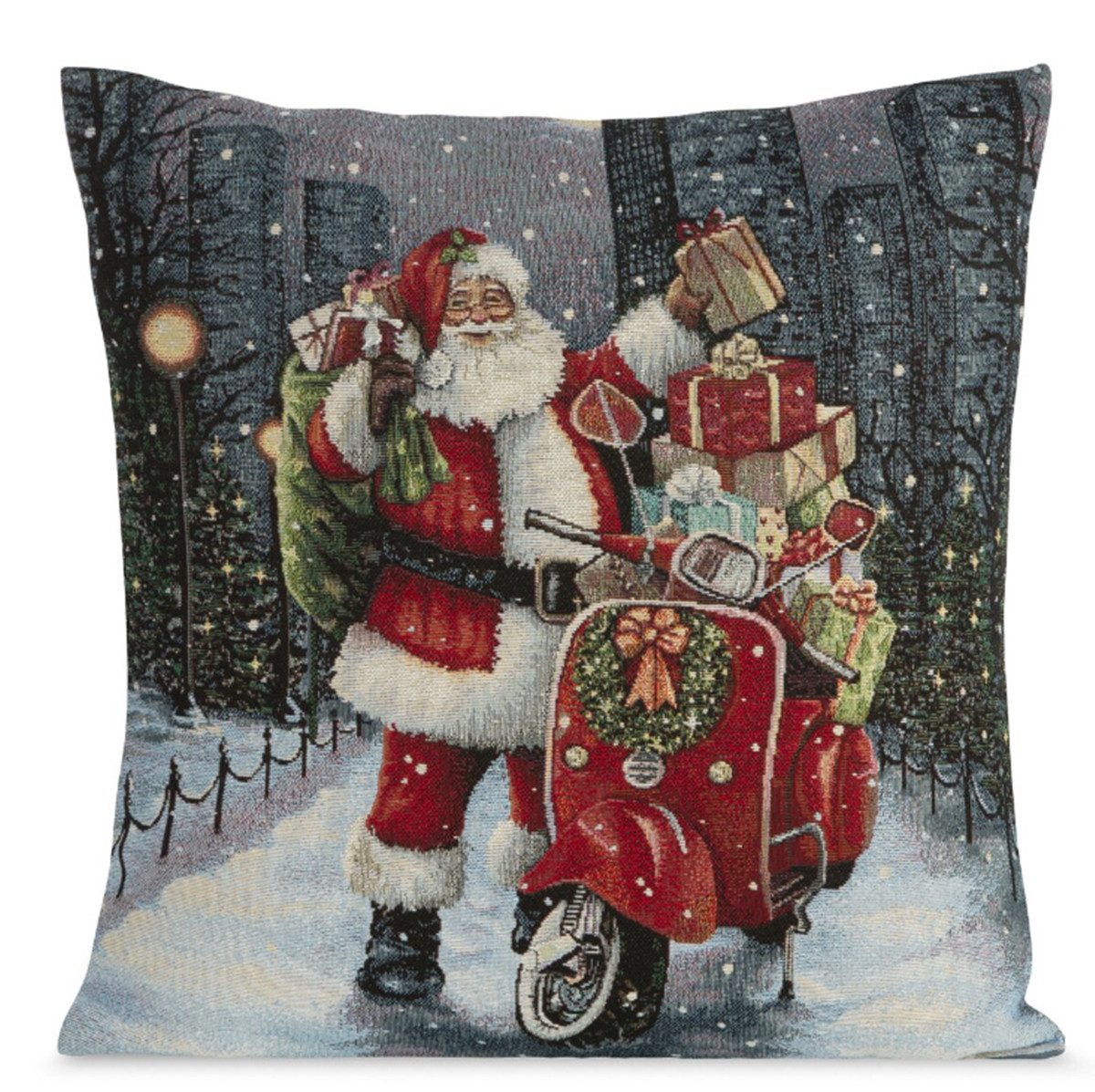 Eurofirany Kissenbezug Winter Weihnachten 45x45 Kissenbezüge Gobelin Kissen günstig online kaufen