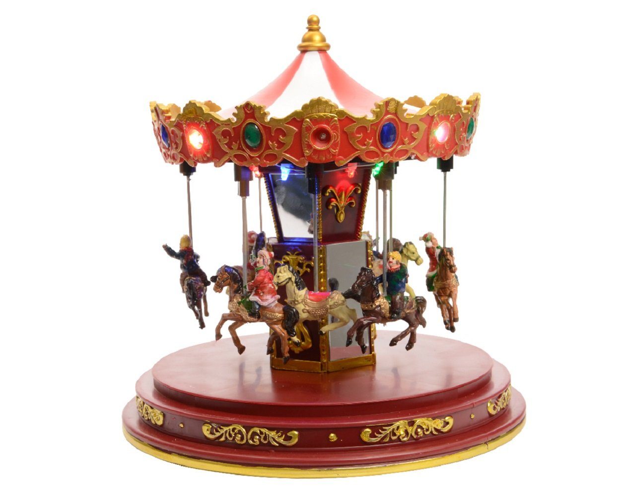 Kaemingk LED Dekoobjekt LED Karussell mit beweglichen Teilen