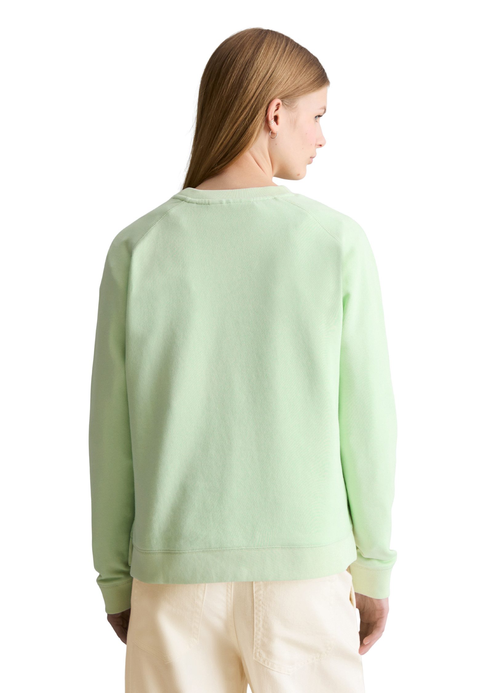 Marc O'Polo DENIM Sweatshirt relaxed fit, aus Organic Cotton, mit Schlitzen günstig online kaufen