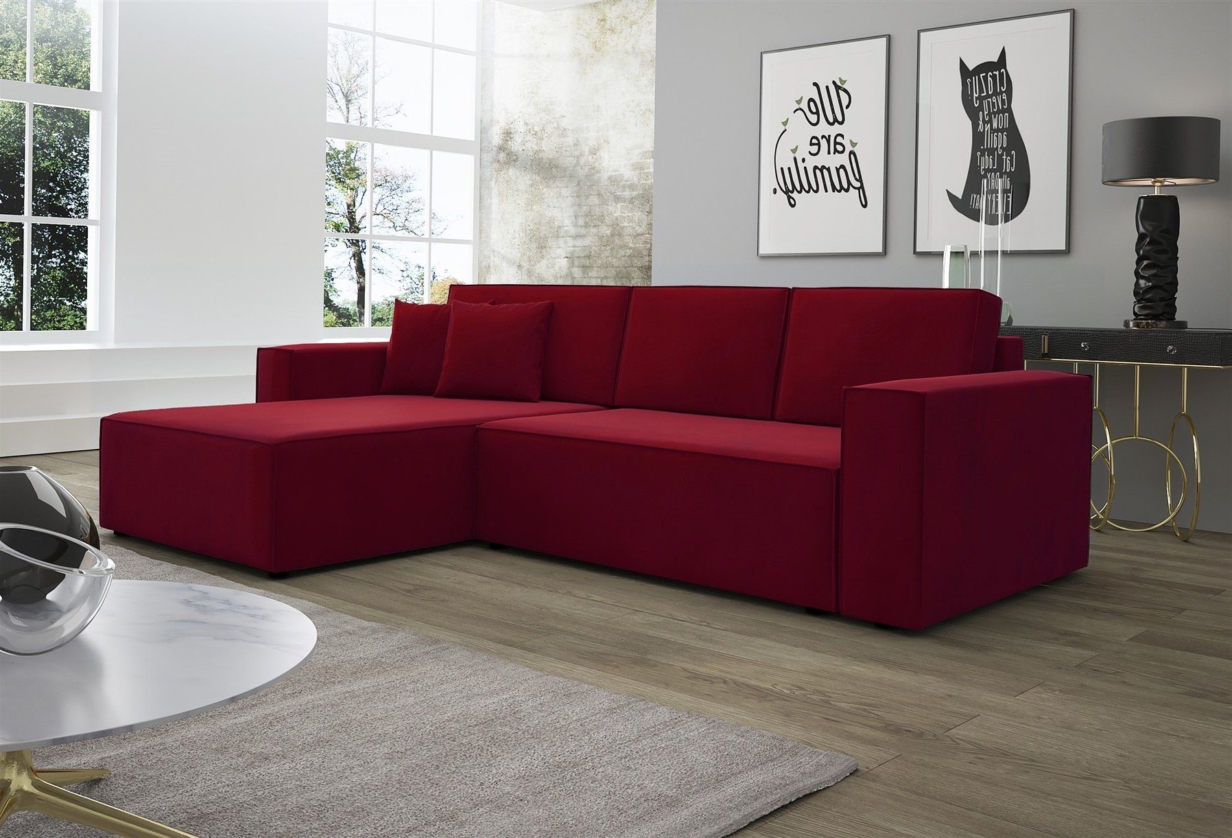 Fun Möbel Ecksofa Ecksofa Schlafsofa Sofa günstig online kaufen