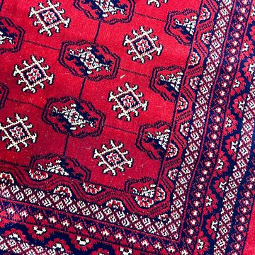 Teppich Roter Orientalischer Teppich mit schönen Verzierungen, Carpetia, rechteckig, Höhe: 13 mm