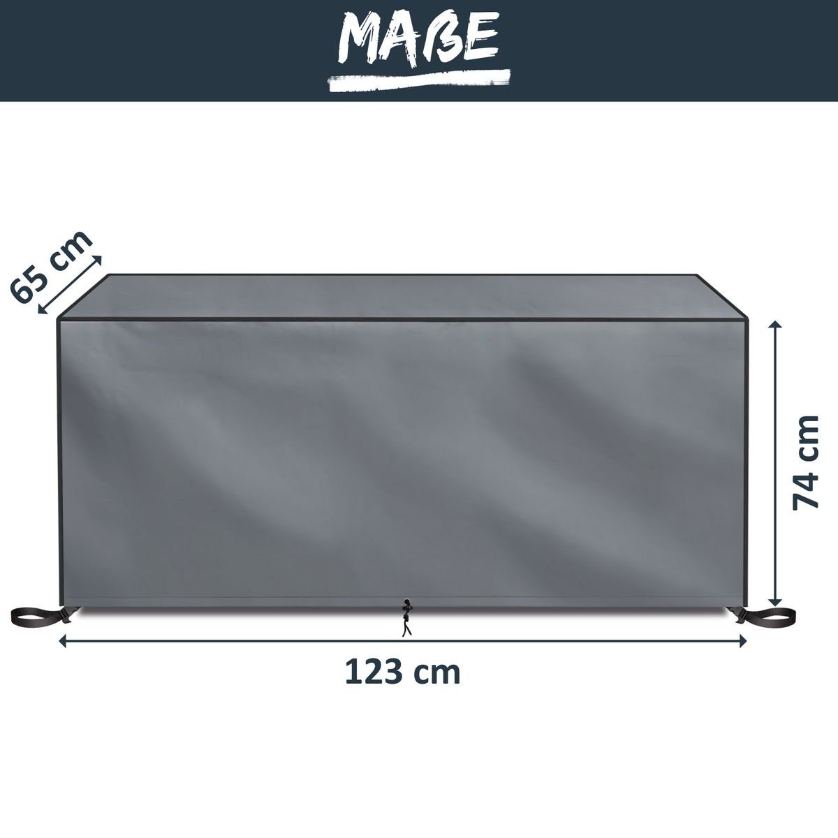 bonsport Abdeckhaube Gartentisch Schutzhülle aus 600D Oxford Polyester, wasserdicht