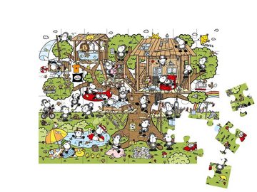 puzzleYOU Puzzle sheepworld – Baumhaus, 48 Puzzleteile, puzzleYOU-Kollektionen 100 Teile, Bestseller